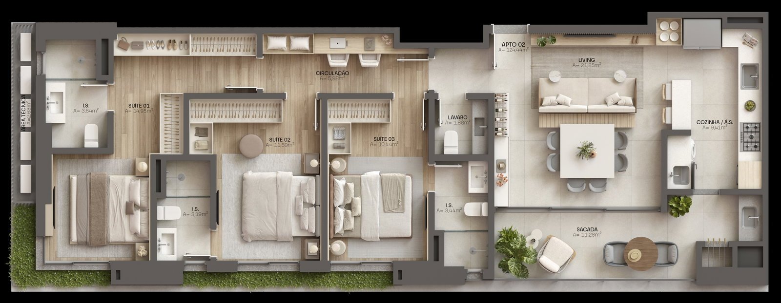Voss Residence — apartamento tipo 2, Grupo Lumis, Balneário Perequê, Porto Belo SC Voss Residence — apartamento tipo 2, Grupo Lumis, Balneário Perequê, Porto Belo SC