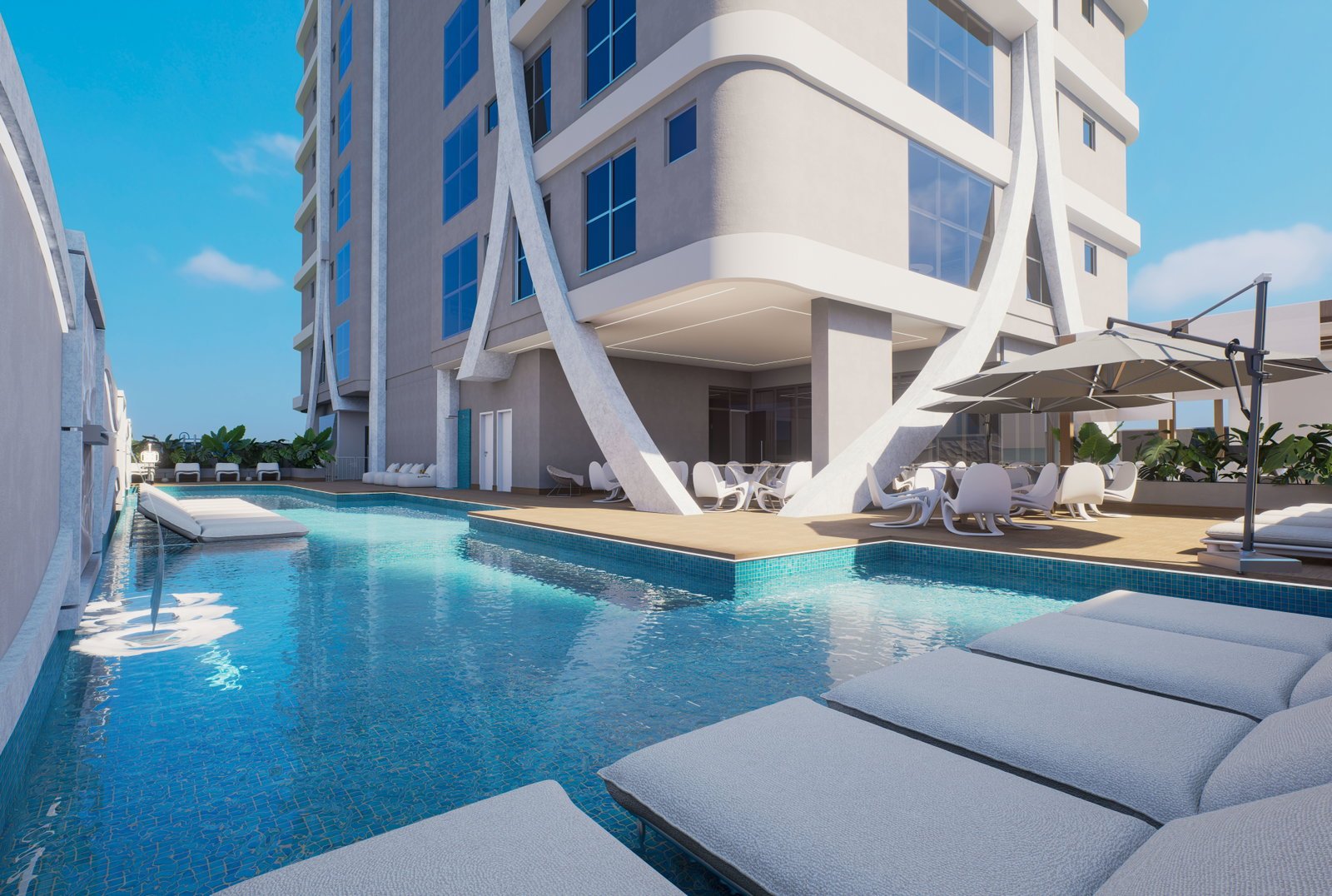 White Tower — piscina ponto 2, LG Empreendimentos, Balneário Perequê, Porto Belo SC White Tower — piscina ponto 2, LG Empreendimentos, Balneário Perequê, Porto Belo SC