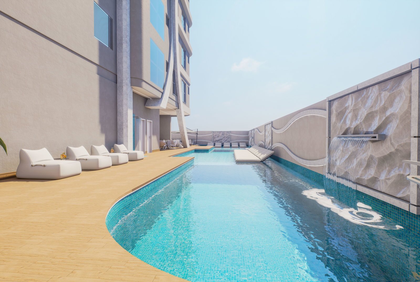 White Tower — piscina ponto 3, LG Empreendimentos, Balneário Perequê, Porto Belo SC White Tower — piscina ponto 3, LG Empreendimentos, Balneário Perequê, Porto Belo SC