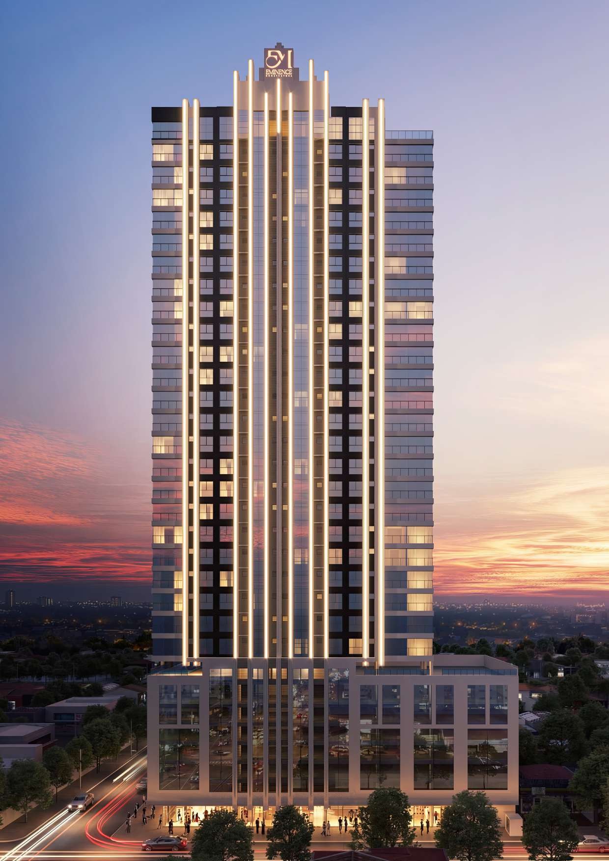Zenith Tower — torre ao pôr do sol