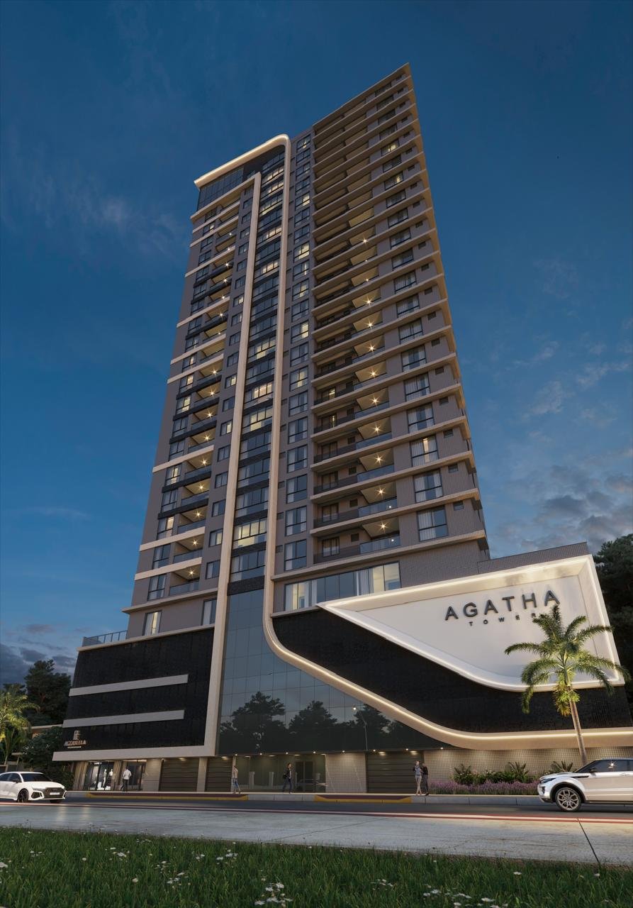Agatha Tower — fachada, Zanella Construtora e Incorporadora, Balneário Perequê, Porto Belo SC