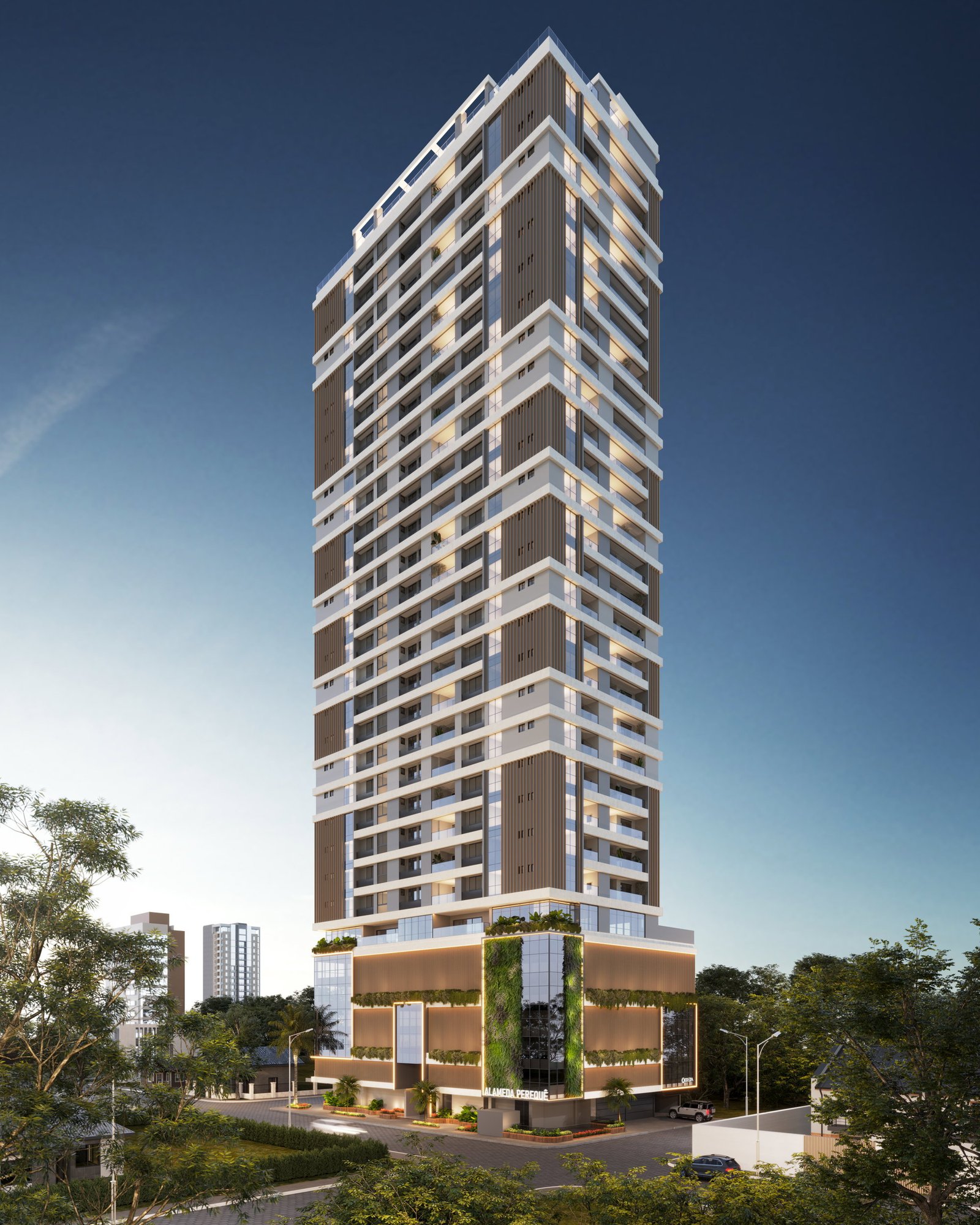 Alameda Perequê — fachada e renders 2, Odeza Empreendimentos, Balneário Perequê, Porto Belo SC Alameda Perequê — fachada e renders 2, Odeza Empreendimentos, Balneário Perequê, Porto Belo SC