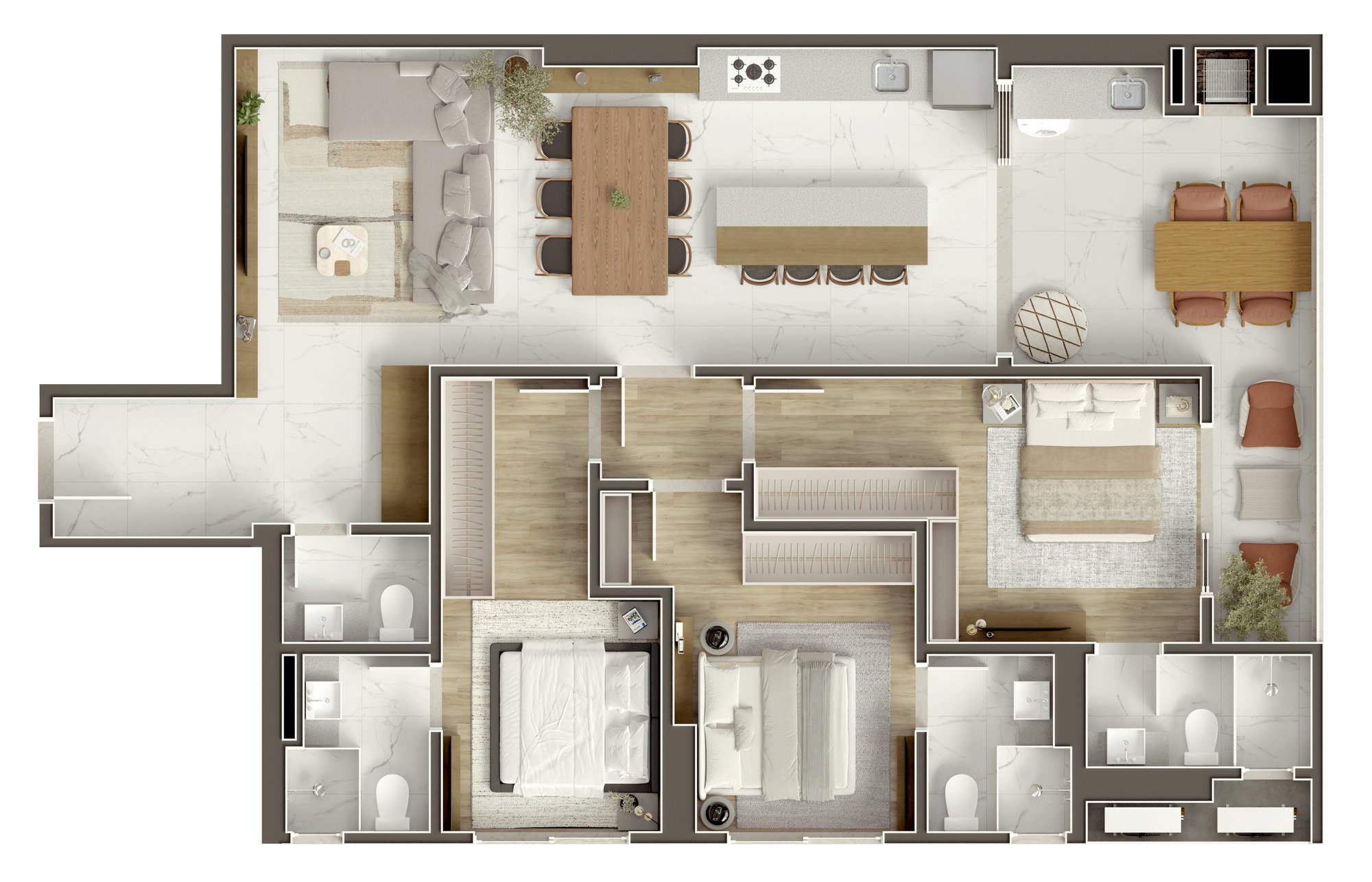 Alameda Perequê — planta e tipologias 3, Odeza Empreendimentos, Balneário Perequê, Porto Belo SC Alameda Perequê — planta e tipologias 3, Odeza Empreendimentos, Balneário Perequê, Porto Belo SC