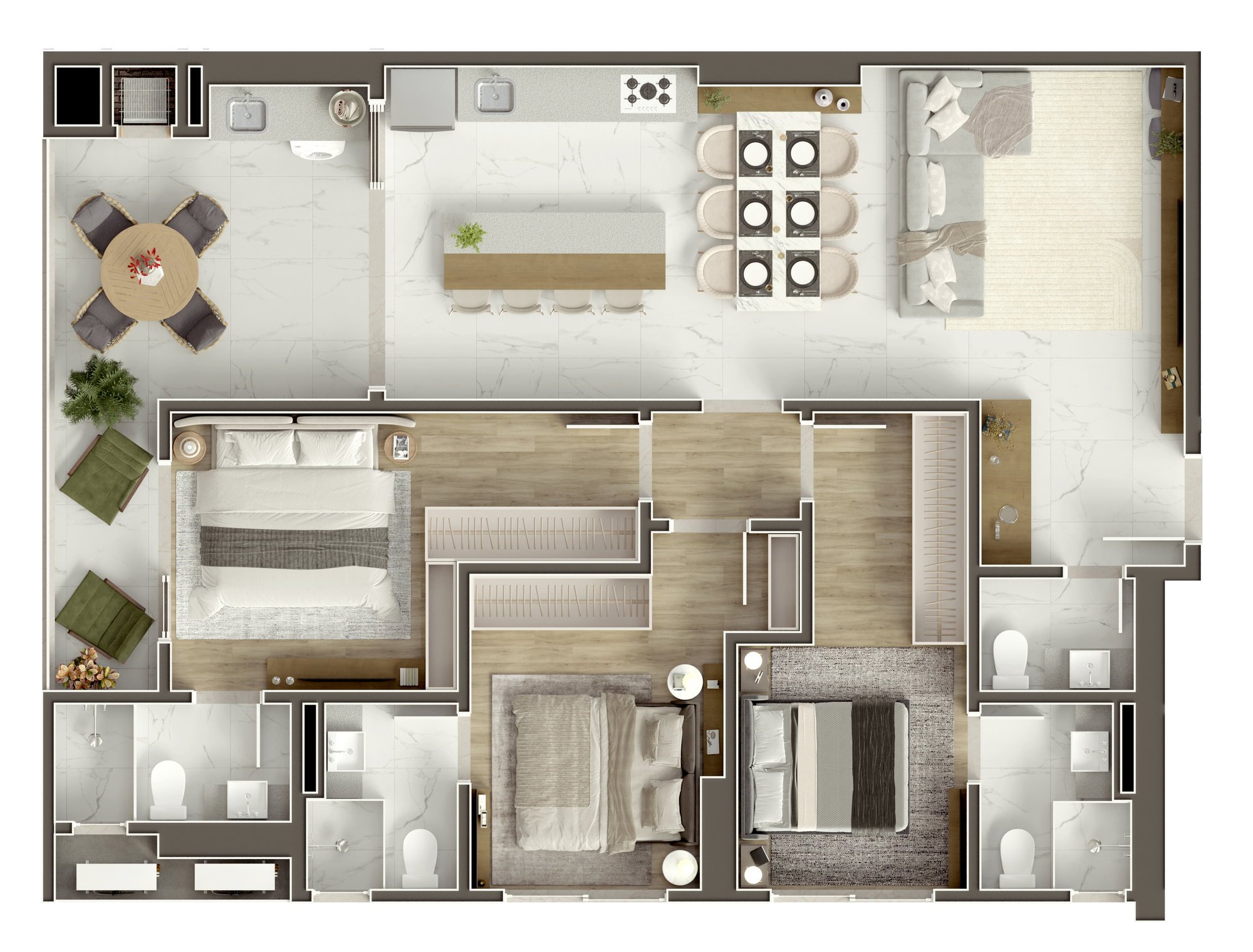 Alameda Perequê — planta e tipologias 7, Odeza Empreendimentos, Balneário Perequê, Porto Belo SC Alameda Perequê — planta e tipologias 7, Odeza Empreendimentos, Balneário Perequê, Porto Belo SC
