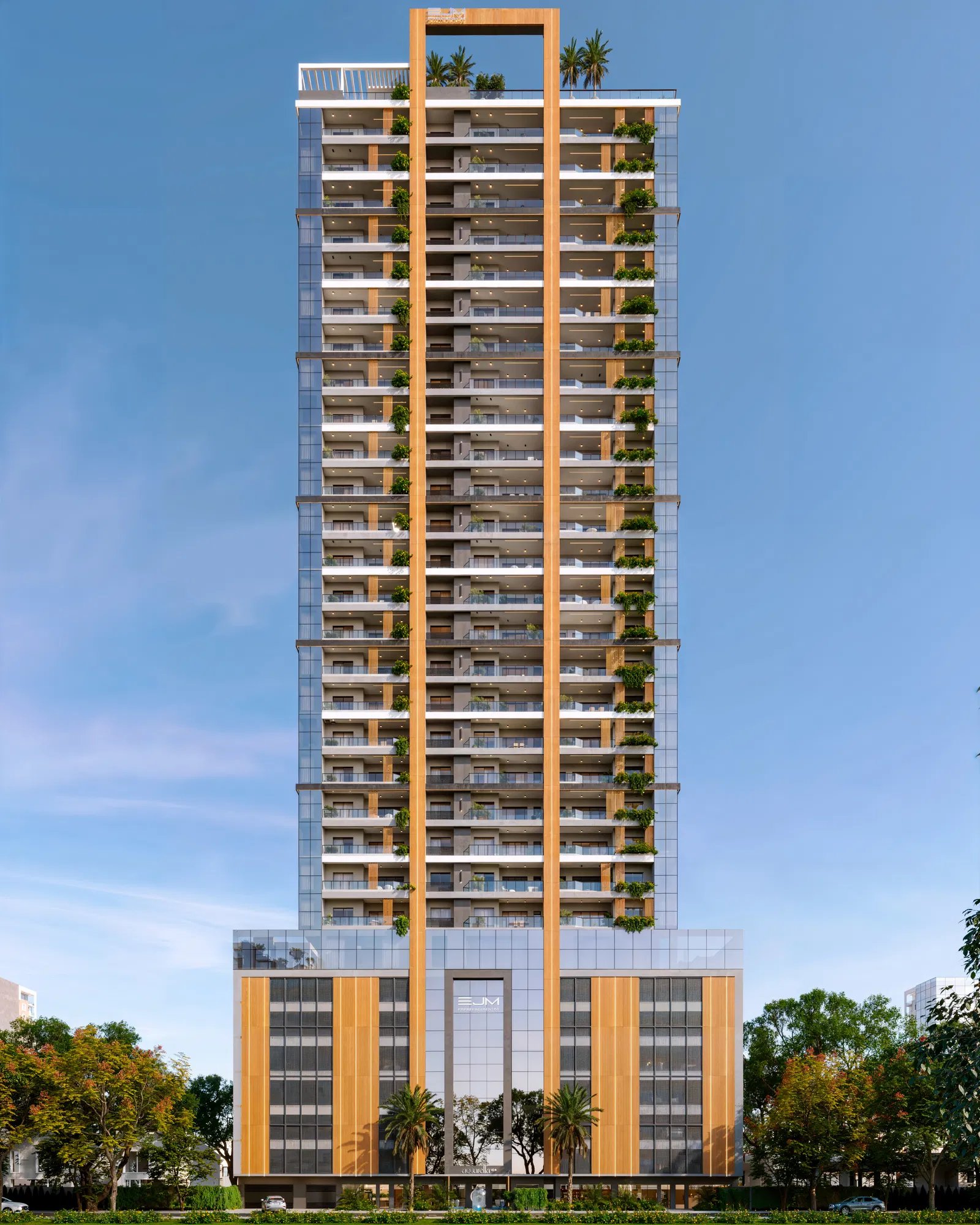 Aquarella UP Residence — fachada, EJM Empreendimentos, Balneário Perequê, Porto Belo SC