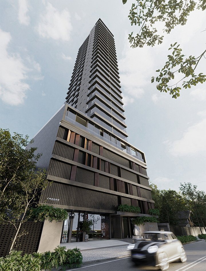 Arbor — fachada e renders 2, Cadore Incorporadora, Balneário Perequê, Porto Belo SC Arbor — fachada e renders 2, Cadore Incorporadora, Balneário Perequê, Porto Belo SC