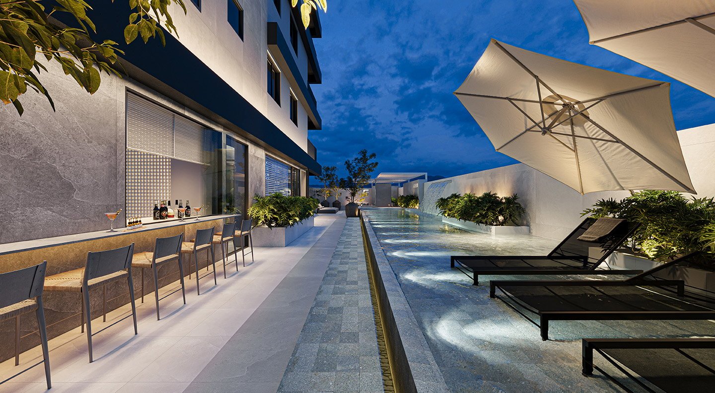 Arbor — fachada e renders 6, Cadore Incorporadora, Balneário Perequê, Porto Belo SC Arbor — fachada e renders 6, Cadore Incorporadora, Balneário Perequê, Porto Belo SC