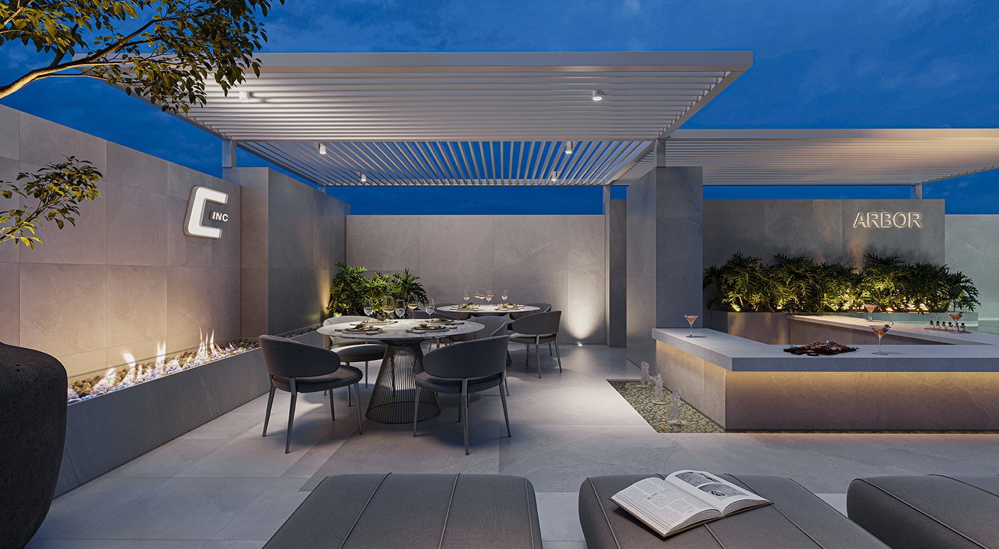Arbor — fachada e renders 9, Cadore Incorporadora, Balneário Perequê, Porto Belo SC Arbor — fachada e renders 9, Cadore Incorporadora, Balneário Perequê, Porto Belo SC