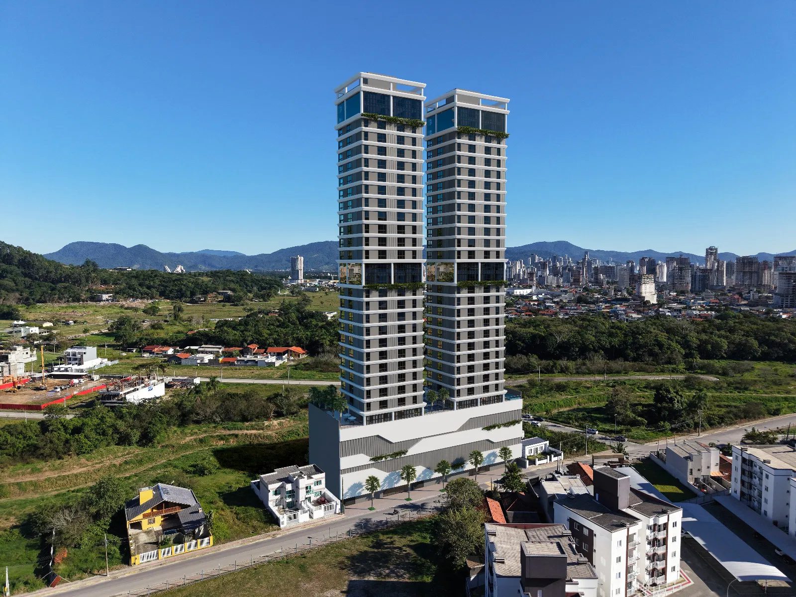 Axion Towers — fachada e renders 4, Sanmar Empreendimentos, Vila Nova, Porto Belo SC Axion Towers — fachada e renders 4, Sanmar Empreendimentos, Vila Nova, Porto Belo SC