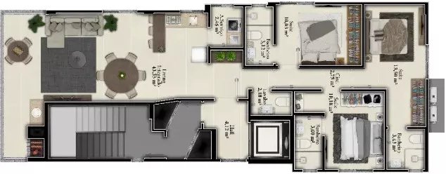 Bianco Residence — fachada e renders 3, Kalani, Porto Belo SC