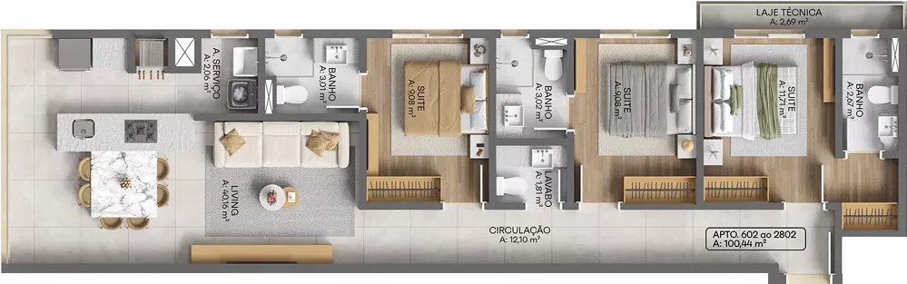 Blanc Residence — fachada e renders 14, Revê Empreendimentos, Porto Belo SC