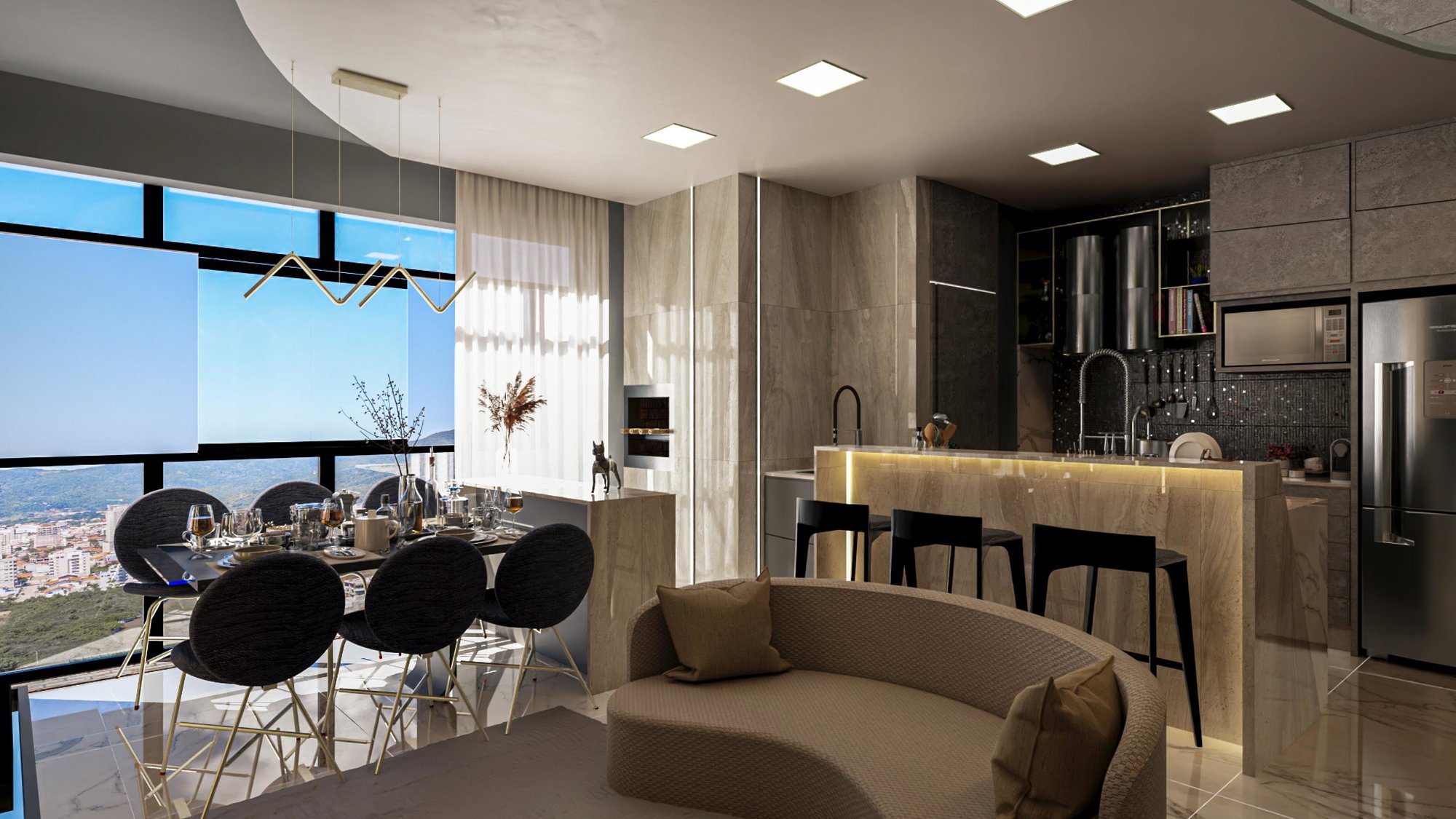 Bless Tower Residence — fachada e renders 15, A+ Empreendimentos, Balneário Perequê, Porto Belo SC Bless Tower Residence — fachada e renders 15, A+ Empreendimentos, Balneário Perequê, Porto Belo SC