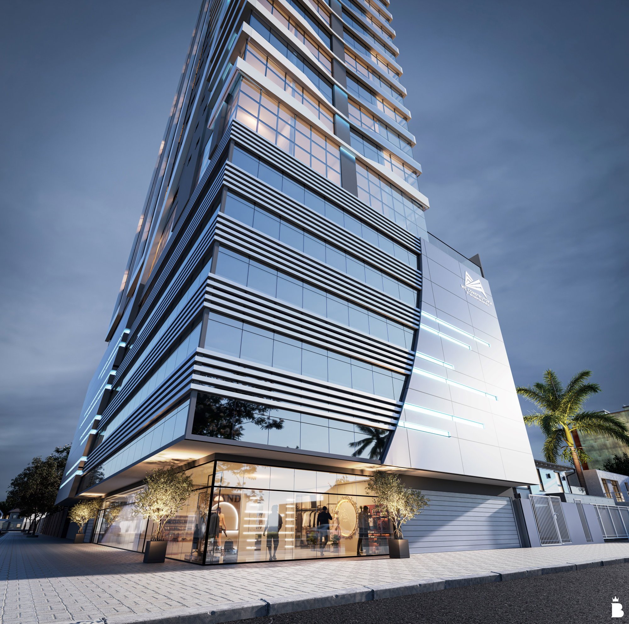 Blue Building — fachada e renders 3, MC Construtora e Incorporadora, Balneário Perequê, Porto Belo SC Blue Building — fachada e renders 3, MC Construtora e Incorporadora, Balneário Perequê, Porto Belo SC