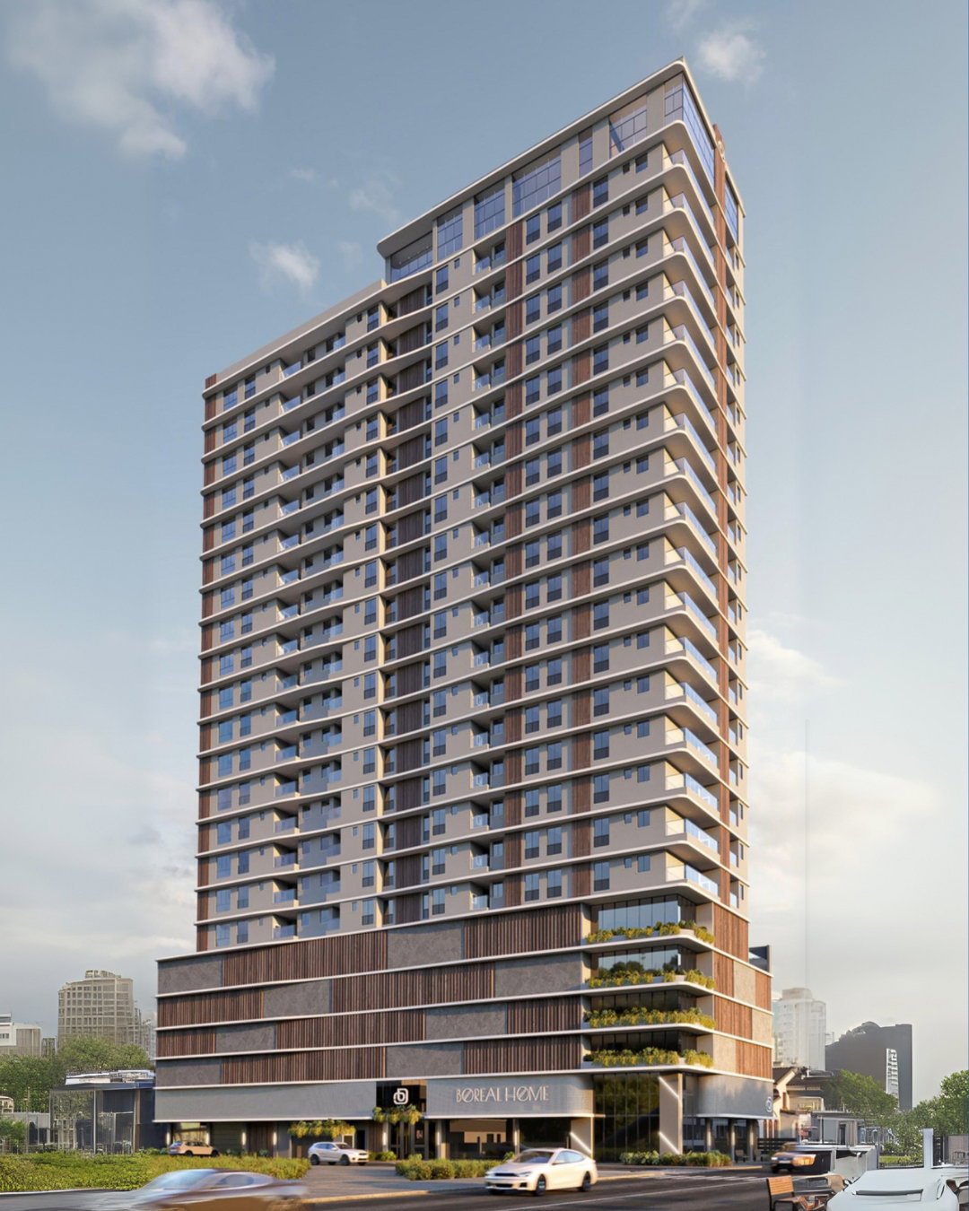 Boreal Home — fachada e renders 1, RB, Balneário Perequê, Porto Belo SC Boreal Home — fachada e renders 1, RB, Balneário Perequê, Porto Belo SC