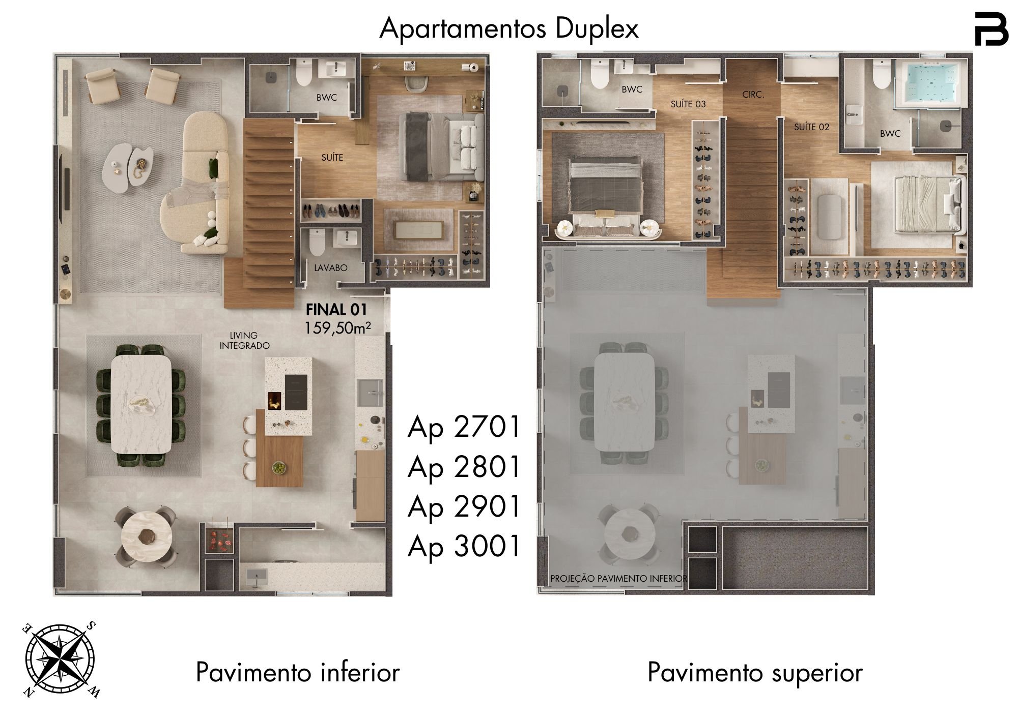 Breeze Towers — planta e tipologias 52, Bach Incorporadora, Vila Nova, Porto Belo SC Breeze Towers — planta e tipologias 52, Bach Incorporadora, Vila Nova, Porto Belo SC