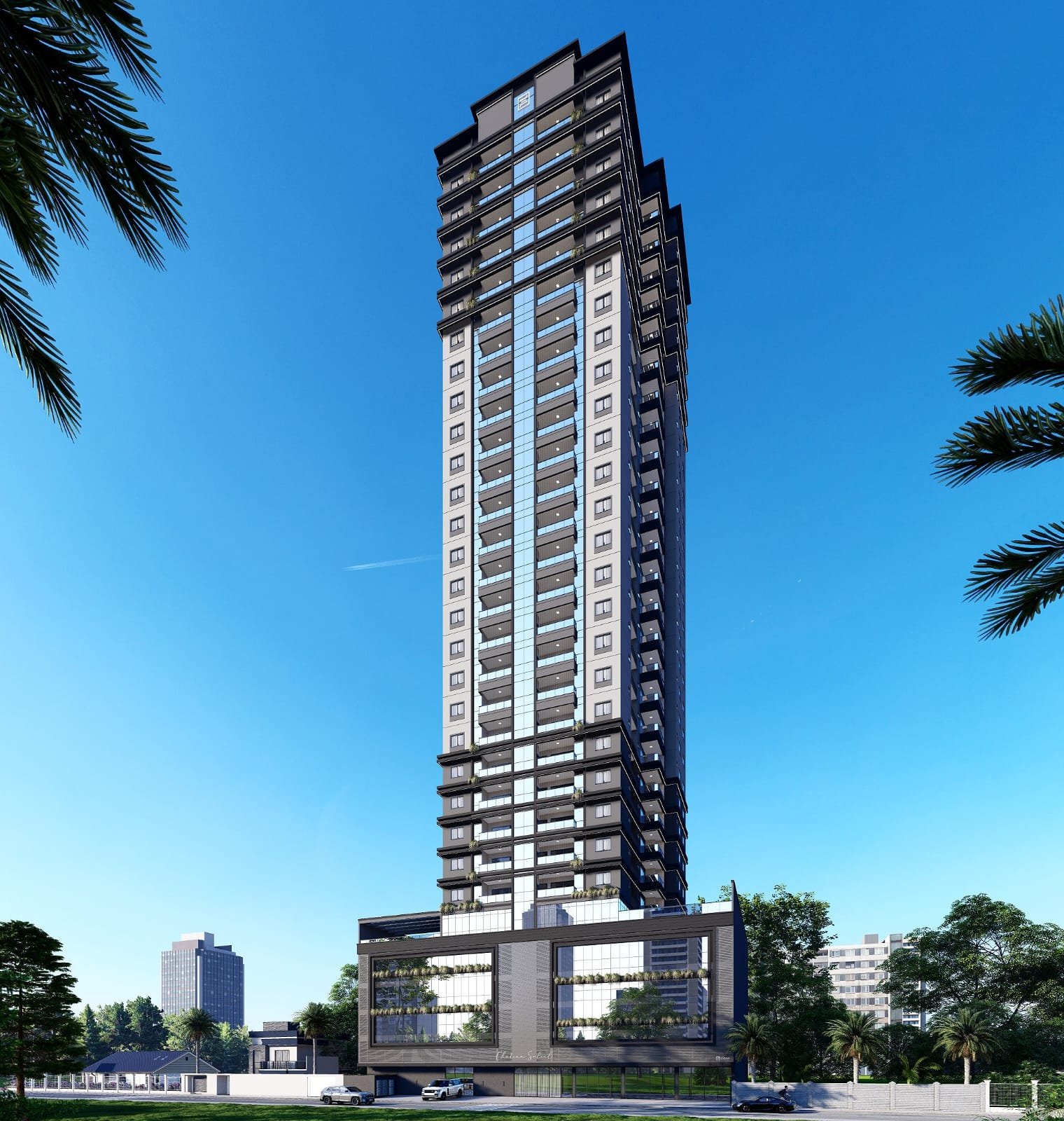 Chateau Soleil — fachada, Elcon Empreendimentos, Balneário Perequê, Porto Belo SC