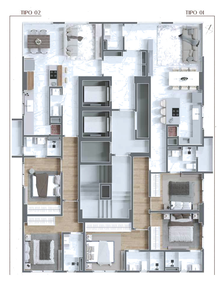 D'Alture Residencial — Plantas e Tipologias 3