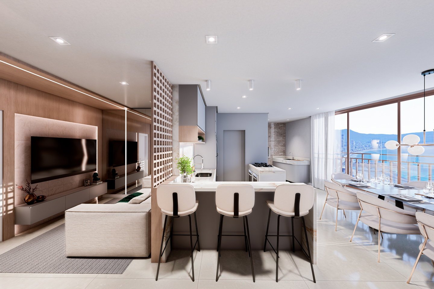 DU CAP FERRAT — fachada e renders 12, Reskatrin Empreendimentos, Balneário Perequê, Porto Belo SC