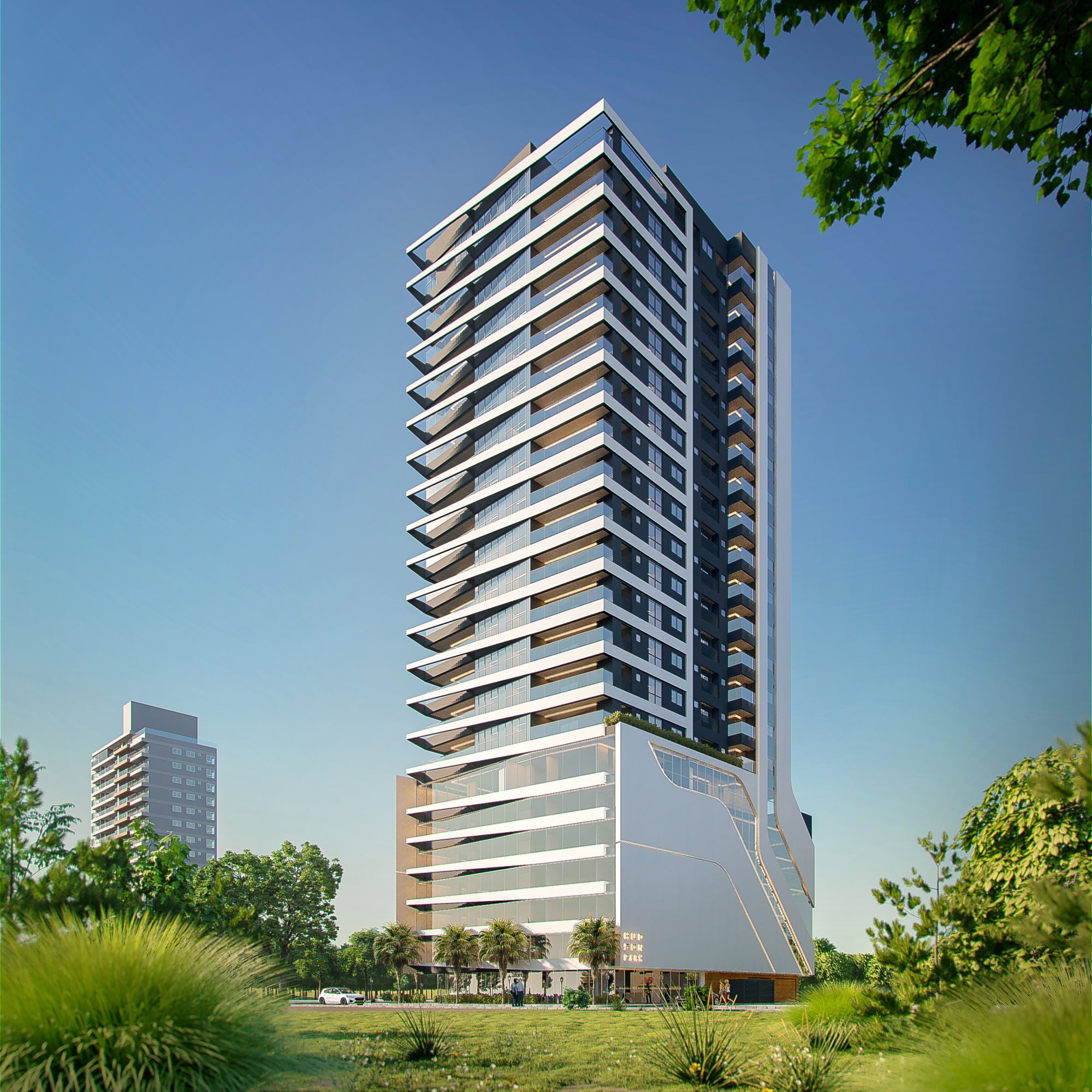 Hudson Park — fachada e renders 2, BRASA Empreendimentos Imobiliários, Balneário Perequê, Porto Belo SC Hudson Park — fachada e renders 2, BRASA Empreendimentos Imobiliários, Balneário Perequê, Porto Belo SC