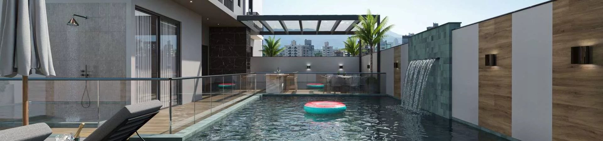 Lumminus Tower — fachada e renders, Fornace Empreendimentos, Porto Belo SC