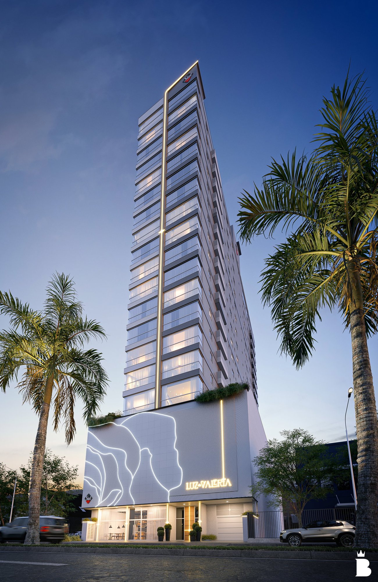 Luz de Valéria — fachada e renders 2, Sul Construtora, Jardim Dourado, Porto Belo SC