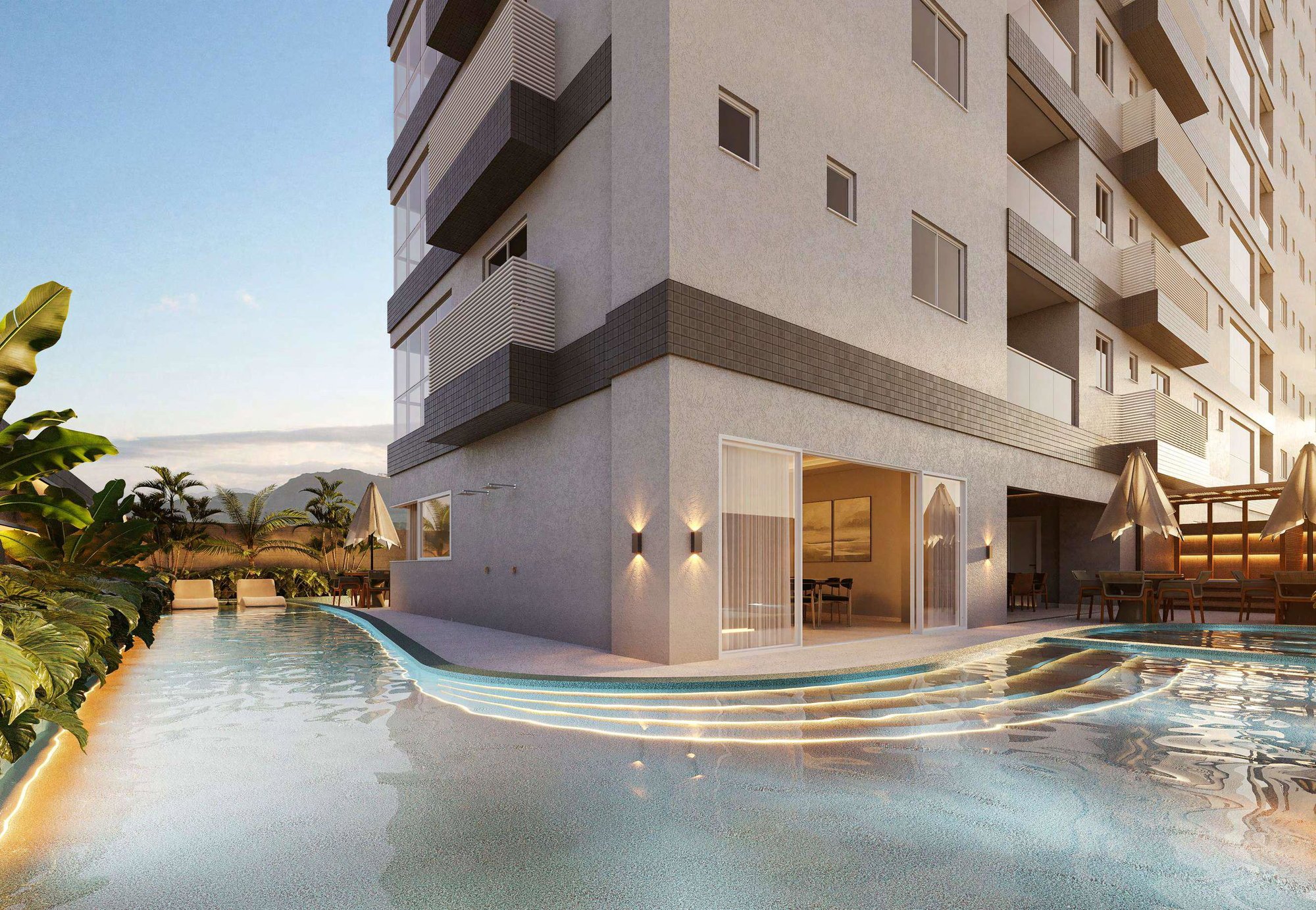 Luz de Valéria — fachada e renders 6, Sul Construtora, Jardim Dourado, Porto Belo SC