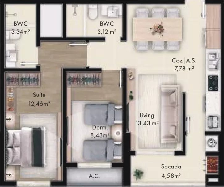 Lyon Home Club - Torre 2 — fachada e renders 3, Pasqualotto, Porto Belo SC Lyon Home Club - Torre 2 — fachada e renders 3, Pasqualotto, Porto Belo SC