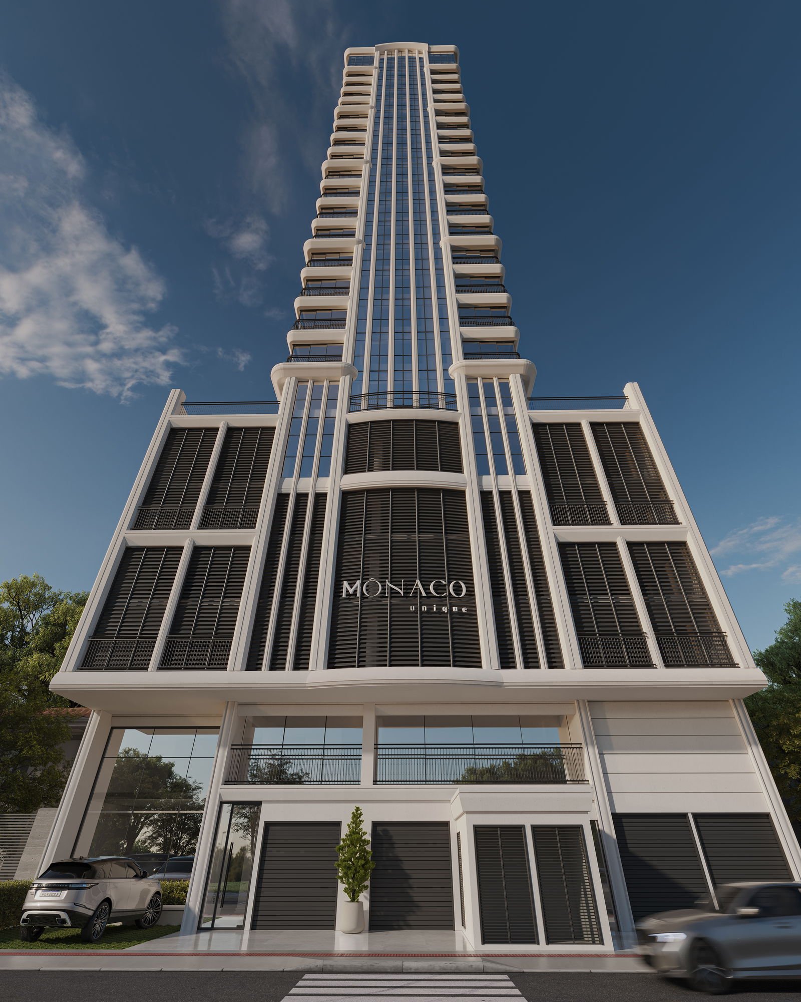 Monaco Unique — fachada, Mônaco Construtora, Balneário Perequê, Porto Belo SC