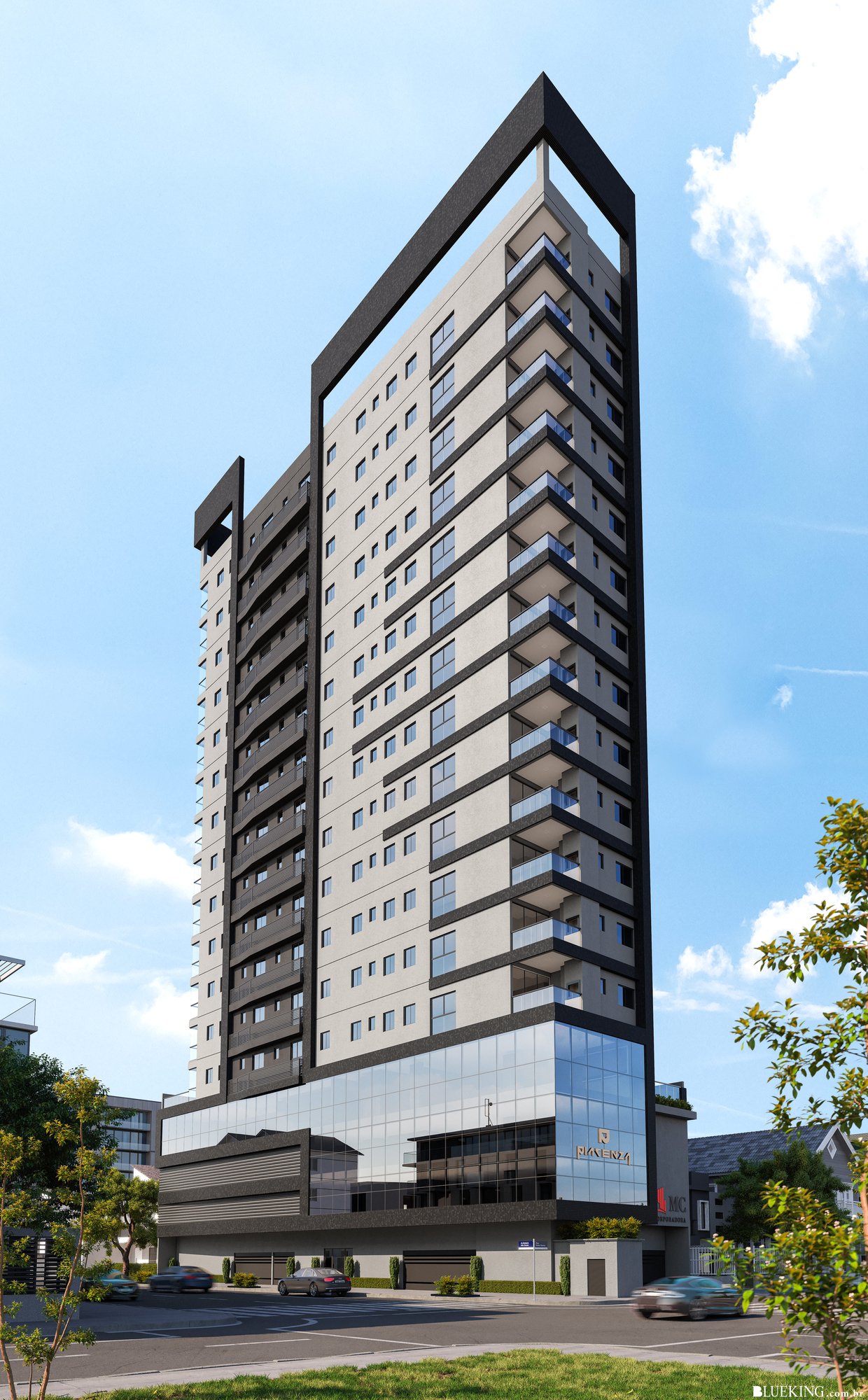 Piacenza — fachada e renders, MC Construtora e Incorporadora, Balneário Perequê, Porto Belo SC