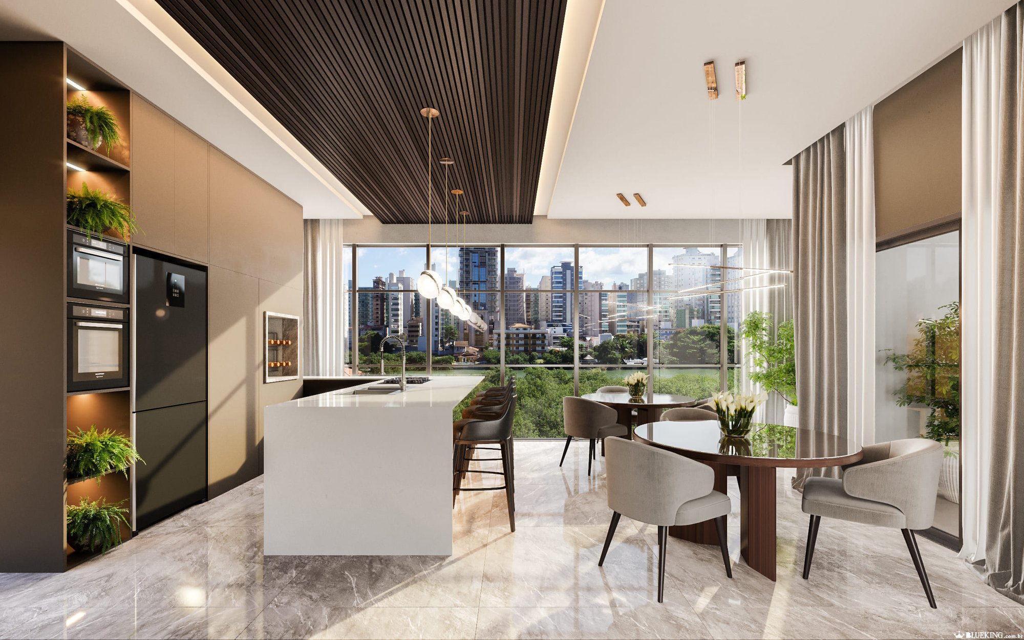 Pier Monte Carlo — fachada e renders 10, STV Construções, Balneário Perequê, Porto Belo SC