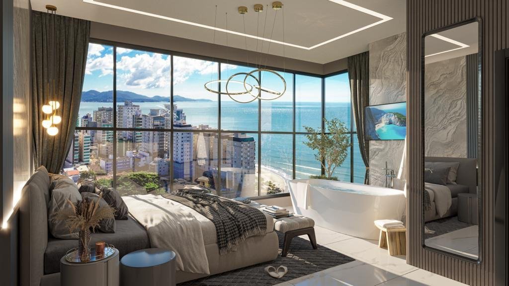 Pier Monte Carlo — planta e tipologias 3, STV Construções, Balneário Perequê, Porto Belo SC