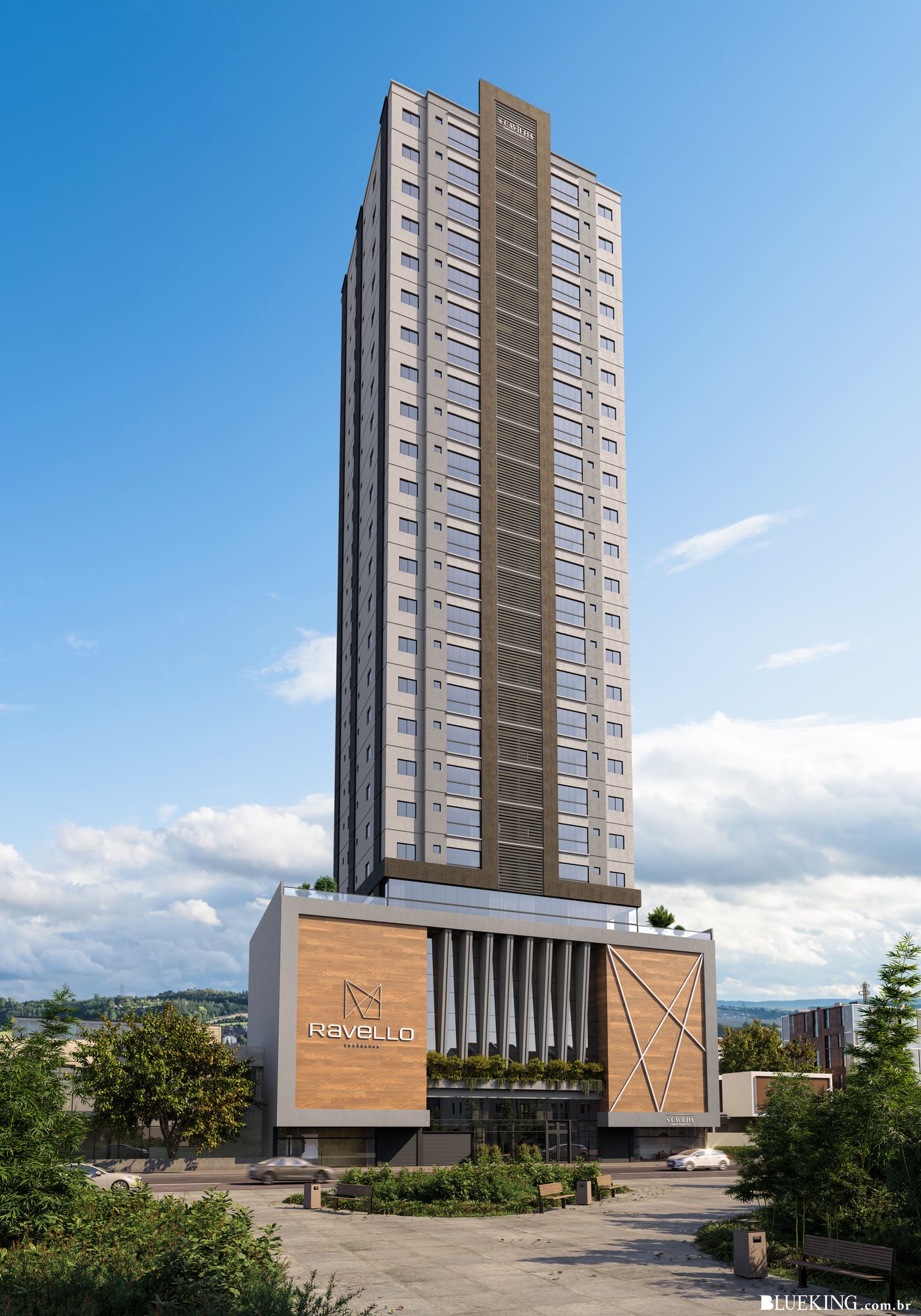 Ravello Residence — fachada, S Cavilha Empreendimentos, Balneário Perequê, Porto Belo SC