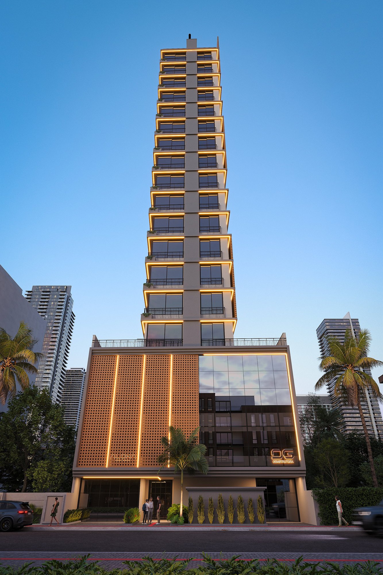 Residencial Aloha — fachada e renders 3, DG Construtora e Incorporadora, Balneário Perequê, Porto Belo SC
