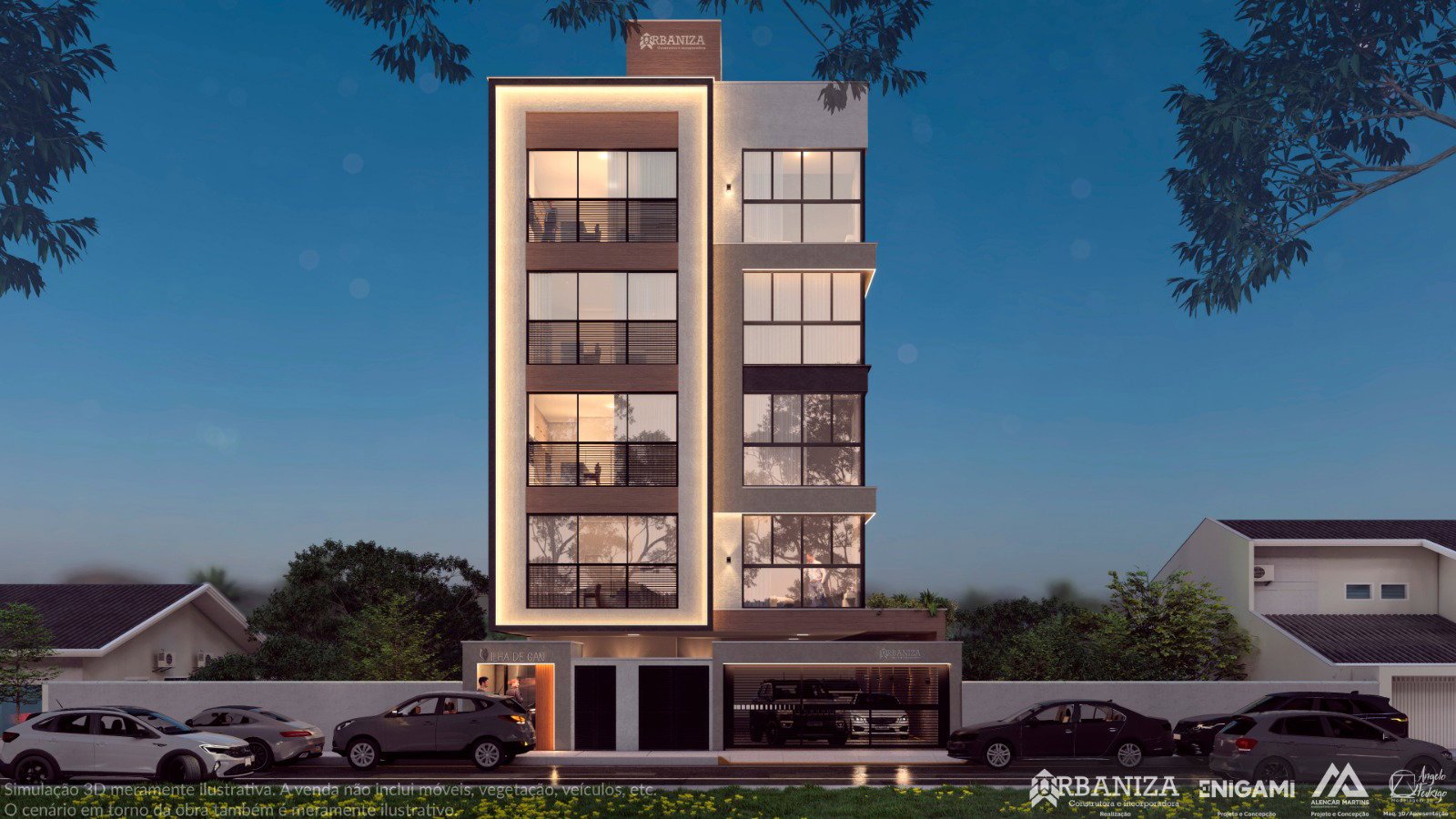 Residencial Ilha de Gan — fachada e renders 2, Urbaniza Construtora e Incorporadora, Jardim Dourado, Porto Belo SC Residencial Ilha de Gan — fachada e renders 2, Urbaniza Construtora e Incorporadora, Jardim Dourado, Porto Belo SC