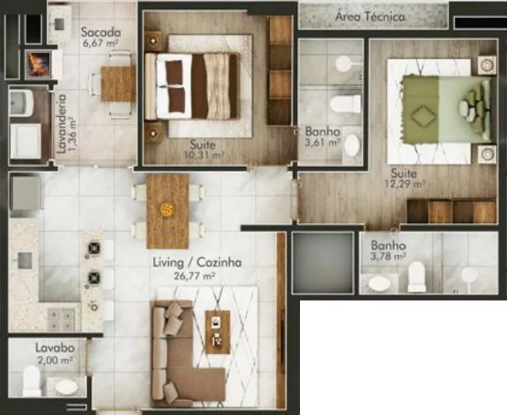 Setúbal — fachada e renders 7, Porto Valente, Porto Belo SC Setúbal — fachada e renders 7, Porto Valente, Porto Belo SC