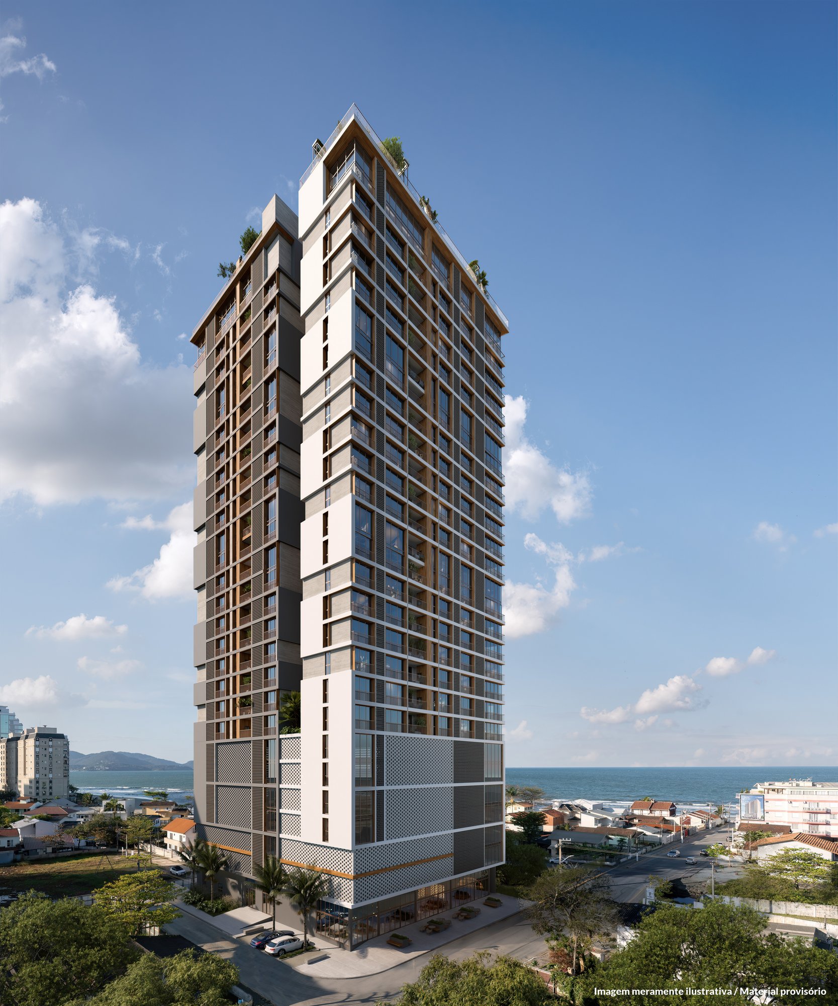 Sunhaus Tower — fachada e renders 16, Sunprime, Balneário Perequê, Porto Belo SC