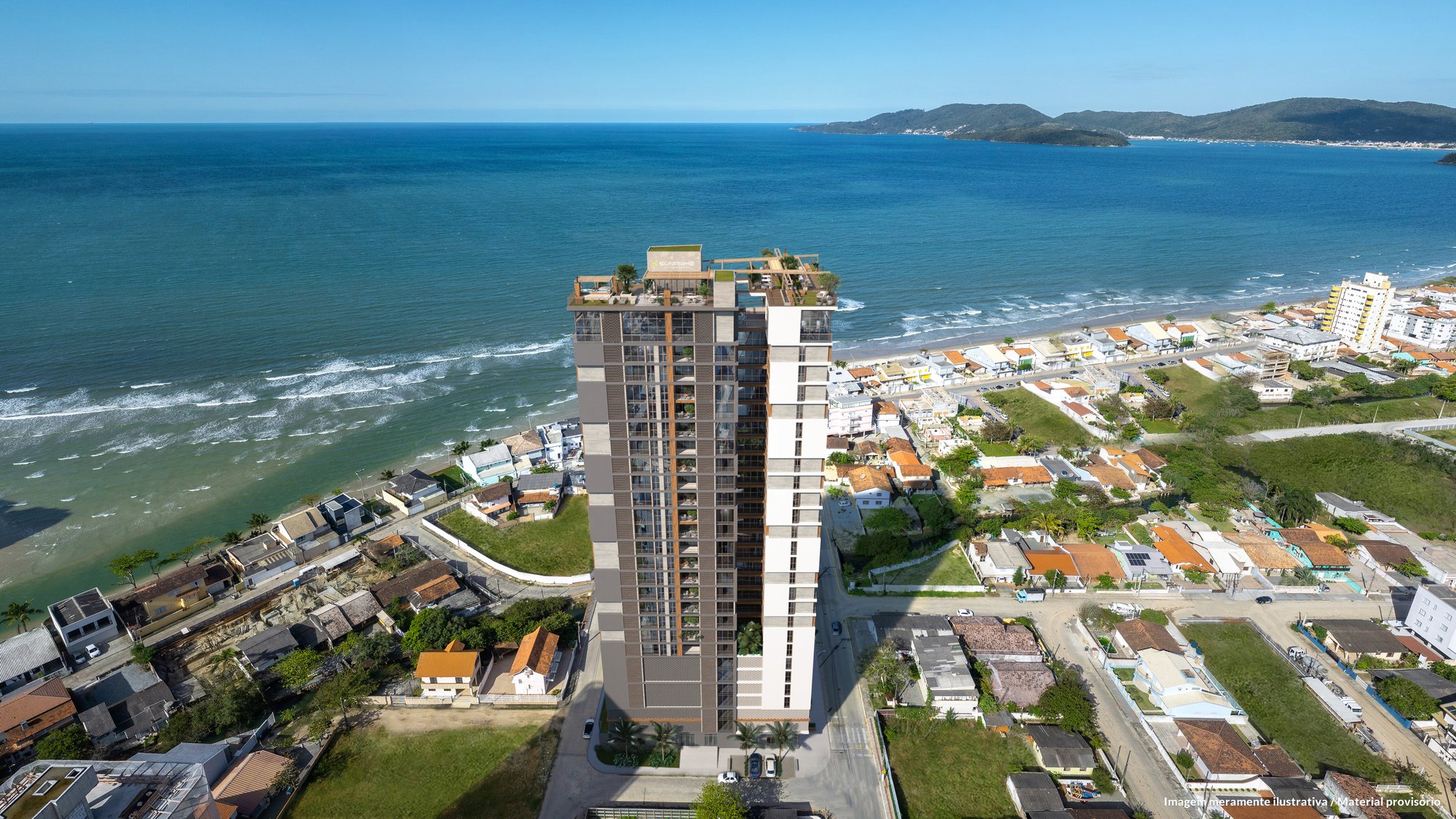 Sunhaus Tower — fachada e renders 19, Sunprime, Balneário Perequê, Porto Belo SC