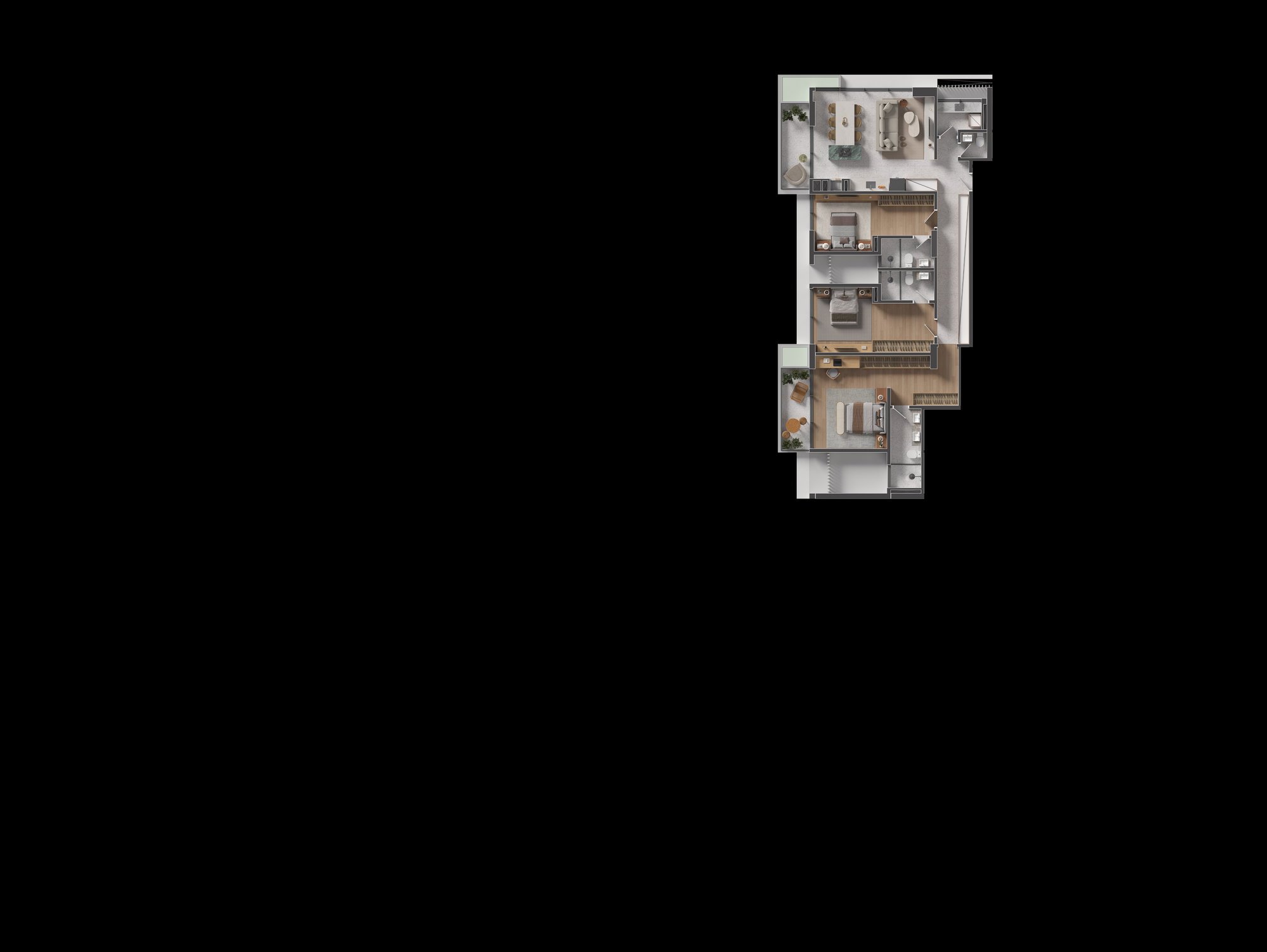 Tauri — planta e tipologias 6, Torresani Empreendimentos, Balneário Perequê, Porto Belo SC