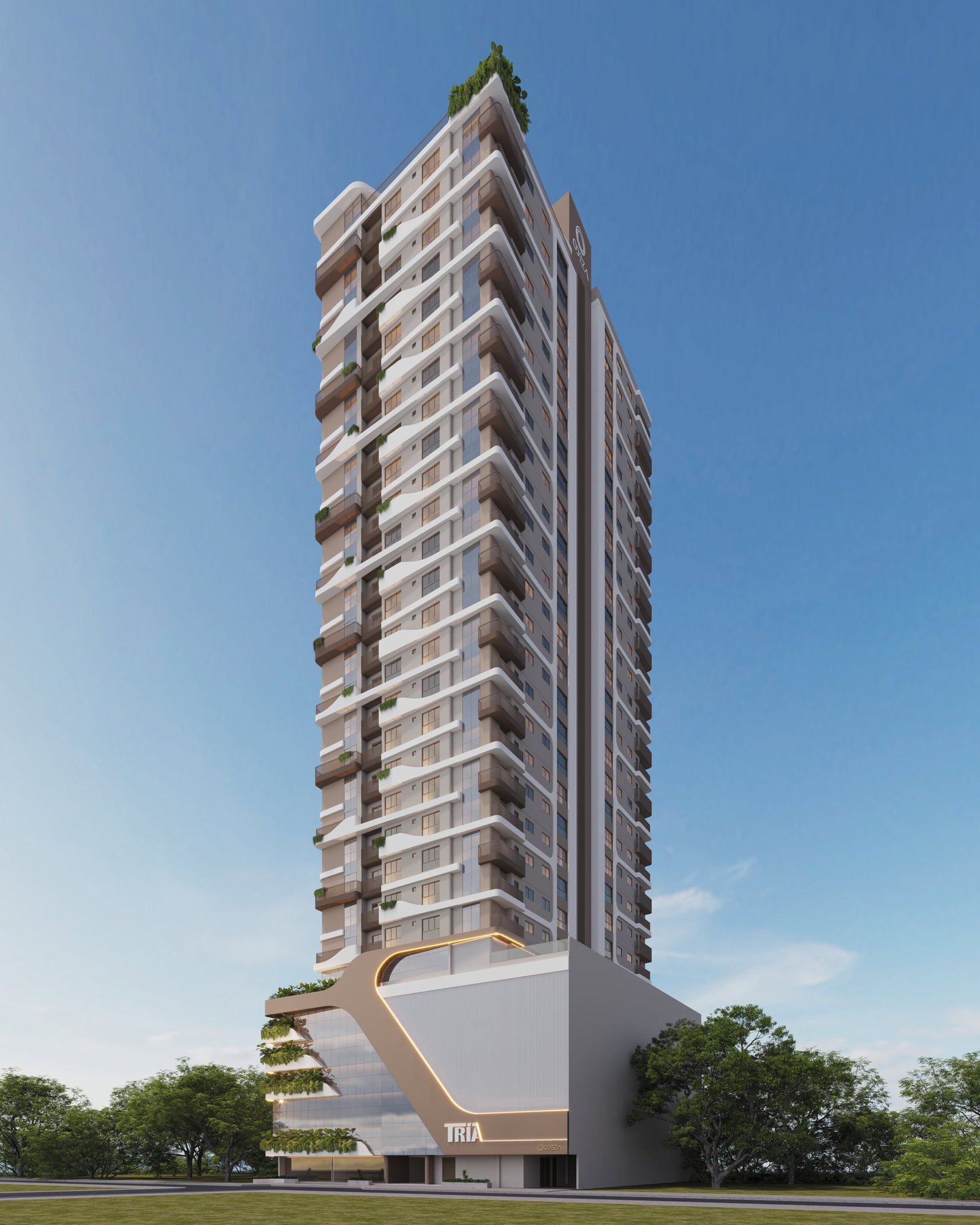 Tría — fachada e renders 2, Odeza Empreendimentos, Balneário Perequê, Porto Belo SC Tría — fachada e renders 2, Odeza Empreendimentos, Balneário Perequê, Porto Belo SC