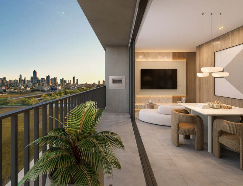 Verenna INC 15 — sacada integrada ao living, Porto Belo SC Verenna INC 15 — sacada integrada ao living, Porto Belo SC