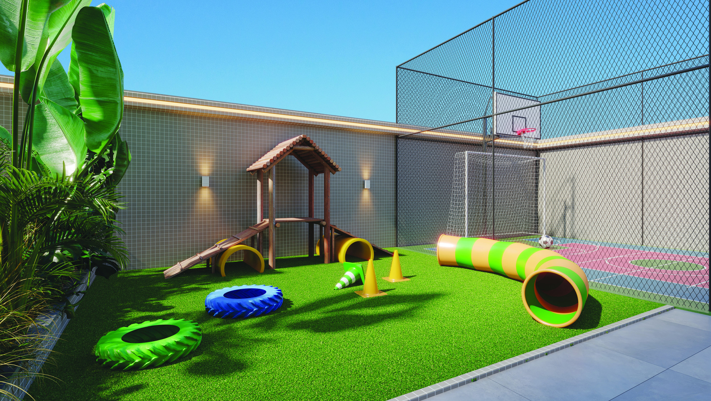 Villa Montemerano — Pet place e mini quadra poliesportiva, Villa Montemerano Residence, Justus Incorporadora, Balneário Perequê, Porto Belo SC