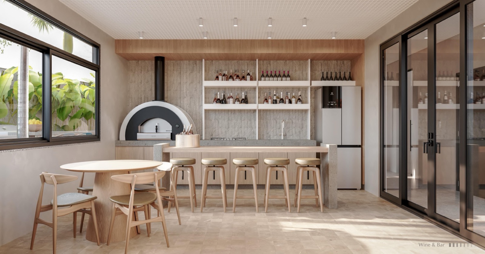 Pizza Wine Bar do Elevare Home em Porto Belo SC